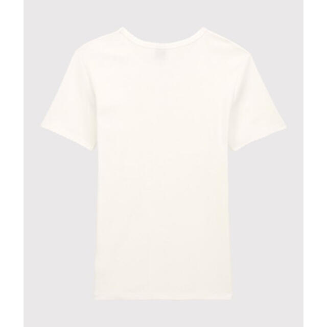 PETIT BATEAU(プチバトー)のプチバトー　ポワンココット半袖Ｔシャツ　ホワイトxxs レディースのトップス(Tシャツ(半袖/袖なし))の商品写真