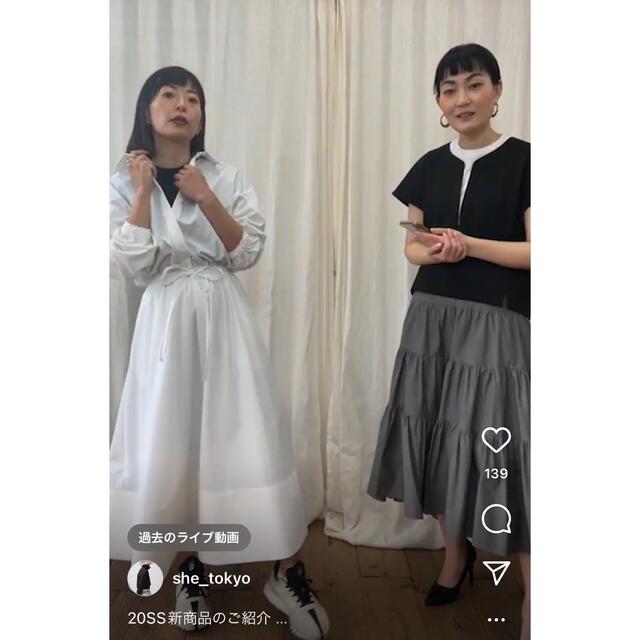 shetokyo シャツワンピース 白の通販 by 双子ちゃん8854's shop|ラクマ