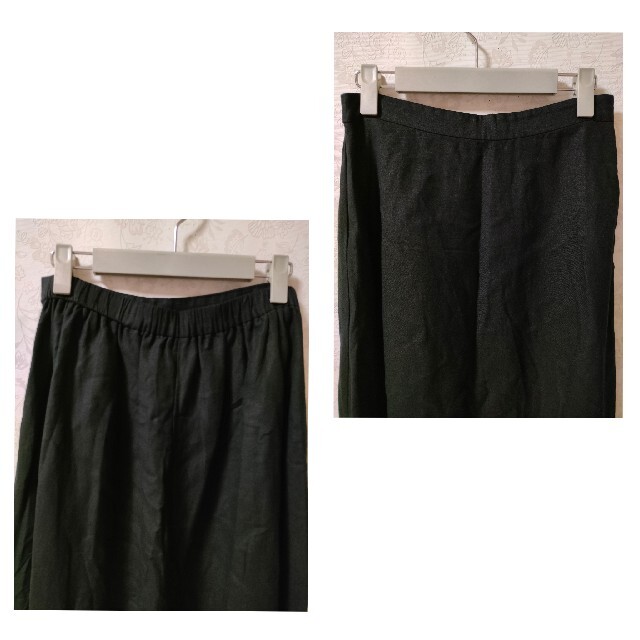 JOURNAL STANDARD(ジャーナルスタンダード)のJOURNAL STANDARD レーヨン麻フリルスカート　ロング　黒 レディースのスカート(ロングスカート)の商品写真