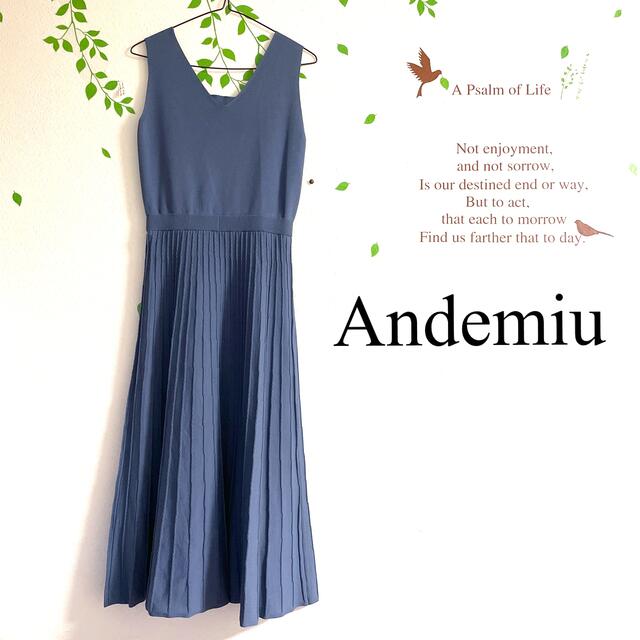 Andemiu(アンデミュウ)の☆Andemiu☆アンデミュウ　サマーニットワンピース レディースのワンピース(ロングワンピース/マキシワンピース)の商品写真