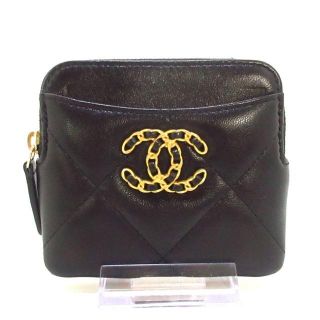 シャネル(CHANEL)のシャネル コインケース美品  マトラッセ 黒(コインケース)