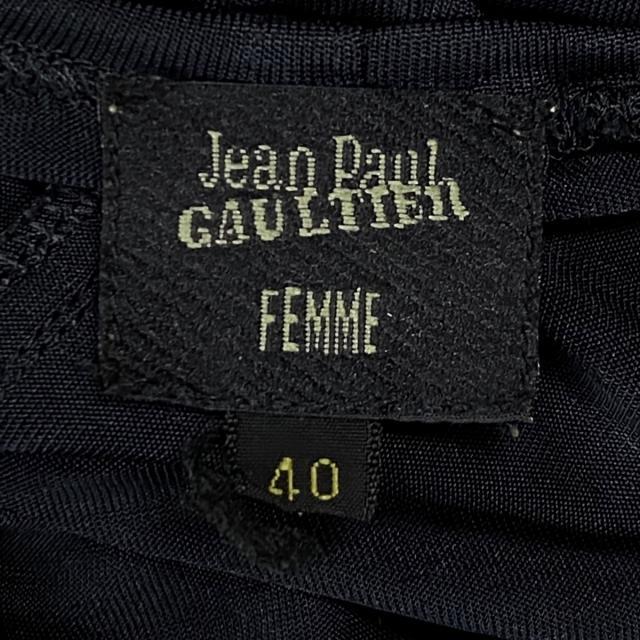 Jean-Paul GAULTIER(ジャンポールゴルチエ)のゴルチエ ワンピース サイズ40 M - 黒 レディースのワンピース(その他)の商品写真