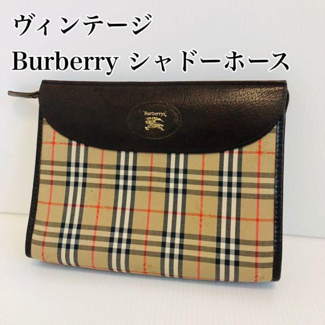 特売中 【希少】バーバリー ノバチェック シャドーホース クラッチ