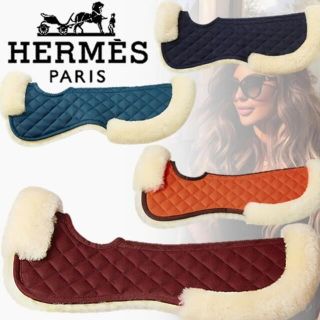 エルメス(Hermes)のエルメス　サドルパッド　ドゥドゥ　希少　鞍　ゼッケン  鞍下ボア(その他)