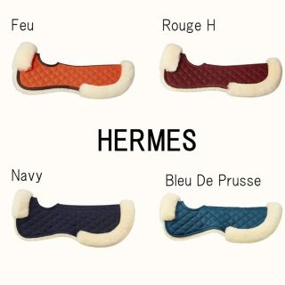 Hermes   エルメス サドルパッド ドゥドゥ 希少 鞍 ゼッケン 鞍下ボア