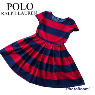 ポロラルフローレン(POLO RALPH LAUREN)のラルフローレン プリーツ ワンピース ボーダー(ワンピース)