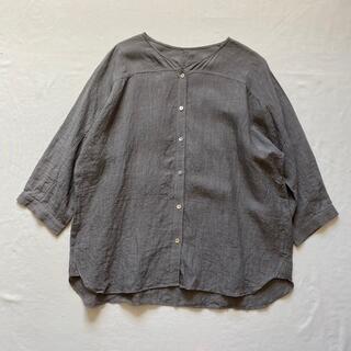 ヤンマ産業　リネンビッグシャツ(シャツ/ブラウス(長袖/七分))