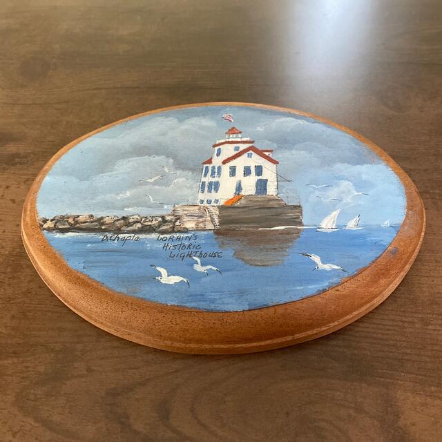 木製壁飾り　LORAIN’s HISTORIC LIGHTHOUSE ハンドメイドのハンドメイド その他(その他)の商品写真