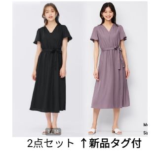 ジーユー(GU)のerichan様専用　GU　カシュクール　ワンピース　2点セット(ひざ丈ワンピース)