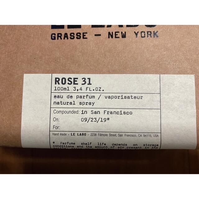 （ル ラボ） LE LABO ROSE31 100ml 4