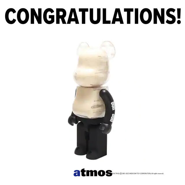 ベアブリックMEDICOM TOY BE@RBRICK UGG 2022 1000%