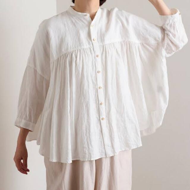 suzuki takayuki cape blouse麻100%カラー