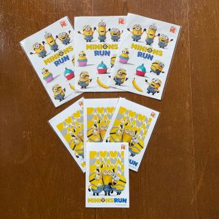 〈MINIONS RUN〉シール、ポストカード(アイドルグッズ)