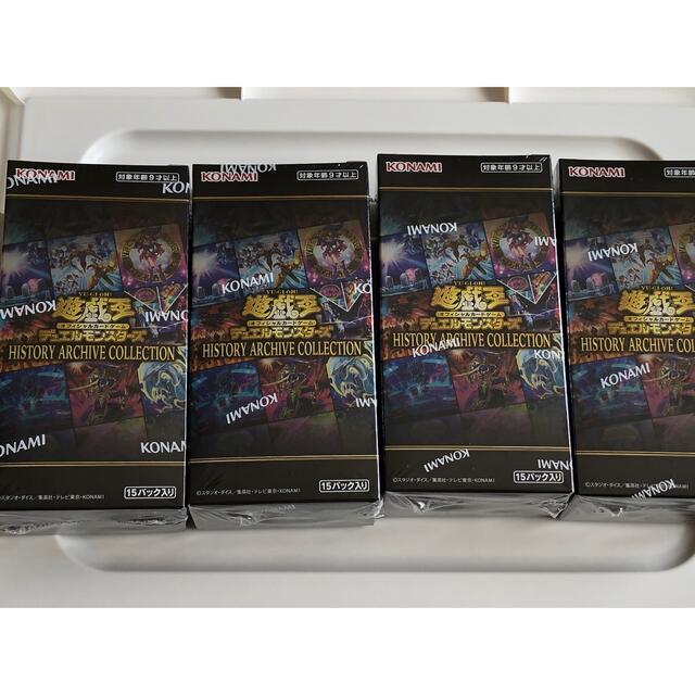 遊戯王　ヒストリーアーカイブコレクション　4BOX 新品未開封シュリンク付Box/デッキ/パック