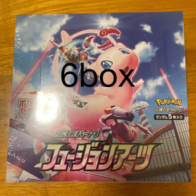 ポケモン(ポケモン)のフュージョンアーツ　6box エンタメ/ホビーのトレーディングカード(Box/デッキ/パック)の商品写真