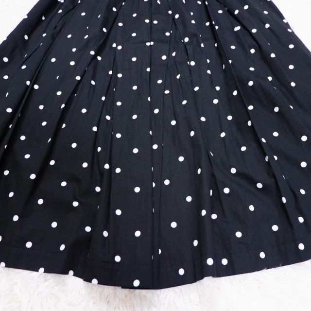 COMME des GARCONS コムコム ミモレ丈スカート ドット ブラック COMME des GARCONS コムコム ミモレ丈スカート ドット ブラック