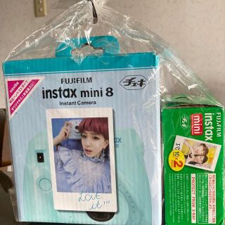 フジフイルム(富士フイルム)の新品未使用　instax mini8  フィルム20枚付き　ブルー(その他)