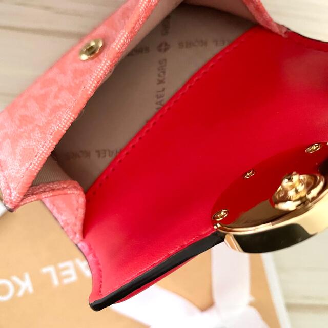 新品 MICHAEL KORS マイケルコース 折り財布 ピンクレッド | www