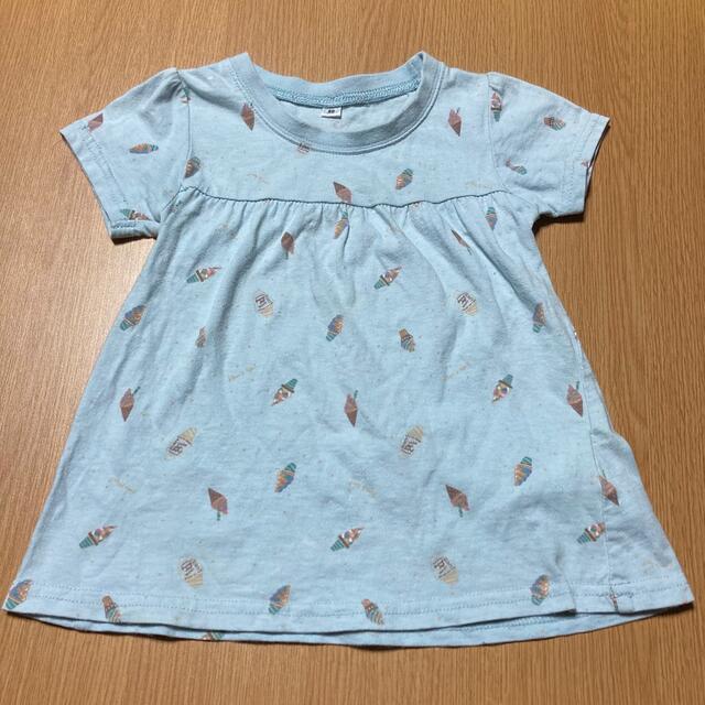 しまむら(シマムラ)のしまむら★オルソブルー★Tシャツ トップス★80cm キッズ/ベビー/マタニティのベビー服(~85cm)(Ｔシャツ)の商品写真