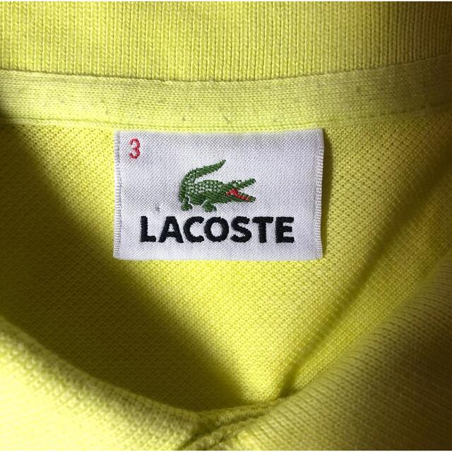 LACOSTE(ラコステ)のLACOSTE ラコステ ポロシャツ　イエロー メンズのトップス(ポロシャツ)の商品写真