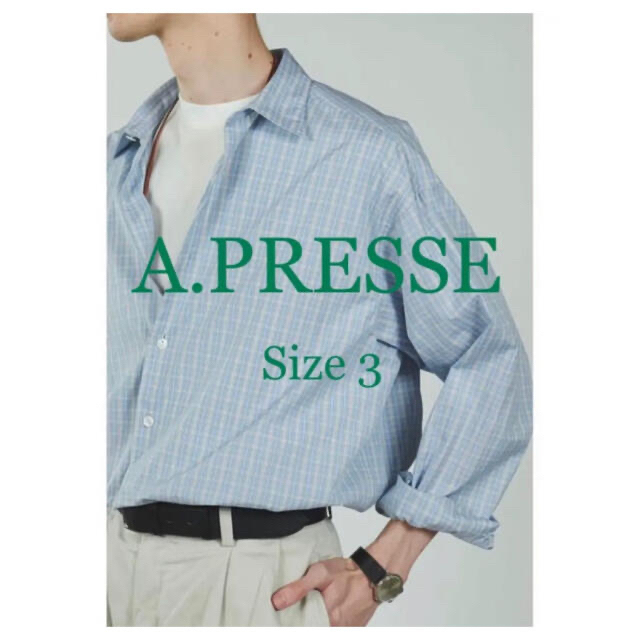 A.PRESSE Pullover Grandpa Shirt(check)