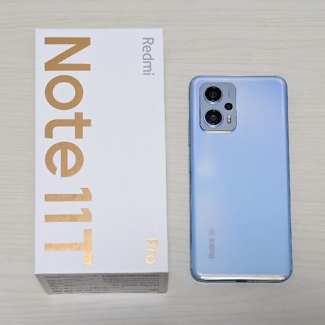 6GB仮想2GBストレージ美品　Xiaomi Redmi Note 11T Pro　6/128GB　ブルー