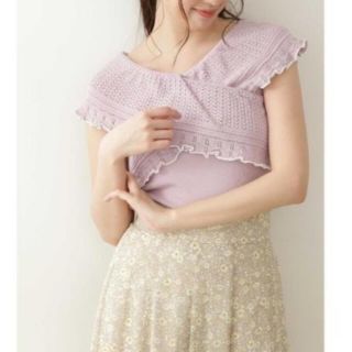 ジルバイジルスチュアート(JILL by JILLSTUART)のJILL by JILLSTUARTクロスラップニットトップ(ニット/セーター)