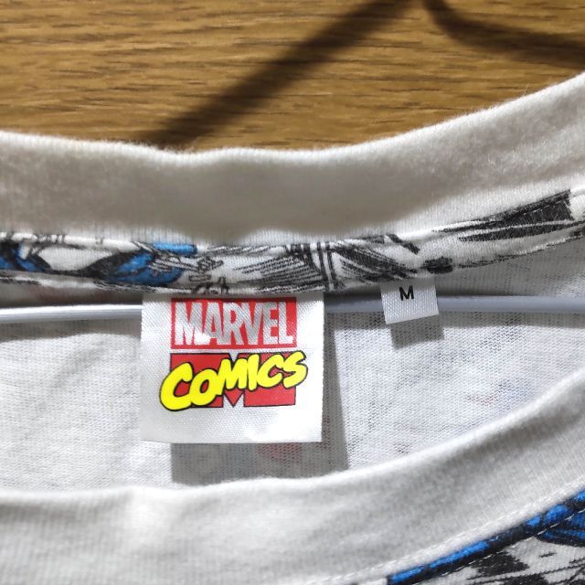 MARVEL(マーベル)のマーベル　キャプテンアメリカのＴシャツ　サイズＭ　<d575> レディースのトップス(Tシャツ(半袖/袖なし))の商品写真