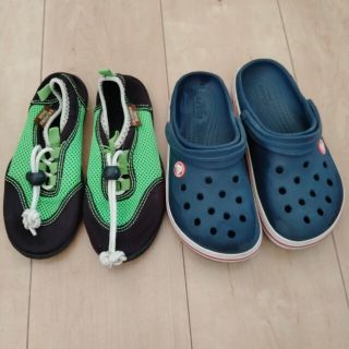 クロックス(crocs)のマリンシューズ＆クロックス　19cm(サンダル)