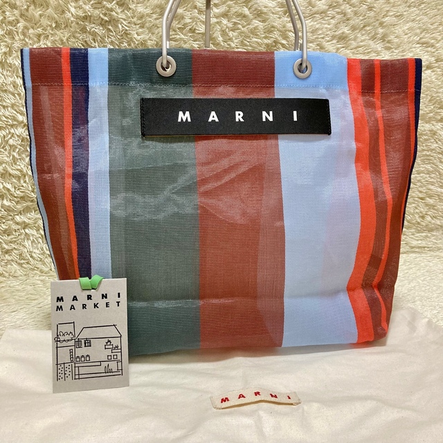 極美品✨MARNI トートバッグ マルニフラワーカフェ 渡邊香織 ラッカーレッド