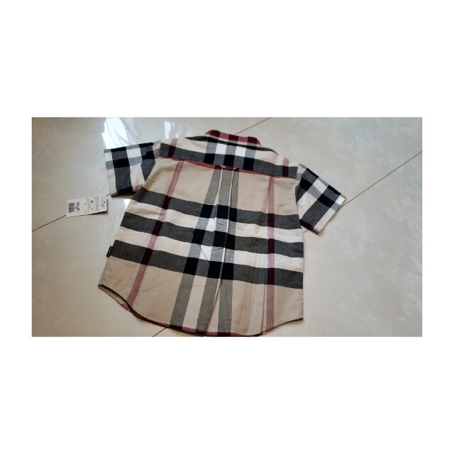 BURBERRY(バーバリー)の【新品】タグ付き　バーバリー　キッズ　シャツ チェック柄　100 キッズ/ベビー/マタニティのキッズ服男の子用(90cm~)(Tシャツ/カットソー)の商品写真