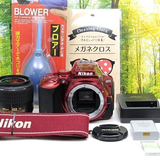Nikon D5500☆WiFi搭載♪希少なワインレッド☆超高性能機☆3697 | www 