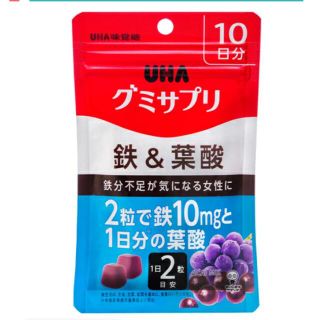 ユーハミカクトウ(UHA味覚糖)のグミサプリ　鉄&葉酸　30日分(その他)