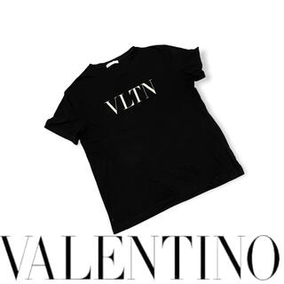 ヴァレンティノ(VALENTINO)の【美品】VALENTINO VLTN ロゴ　Tシャツ S 黒(Tシャツ/カットソー(半袖/袖なし))