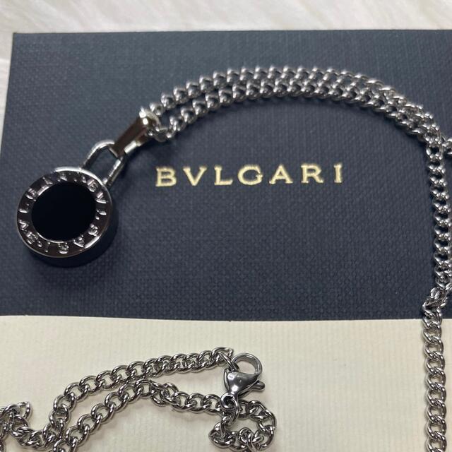 【新品正規品】BVLGARI ペンダント チャーム +チェーン 革紐 ネックレス