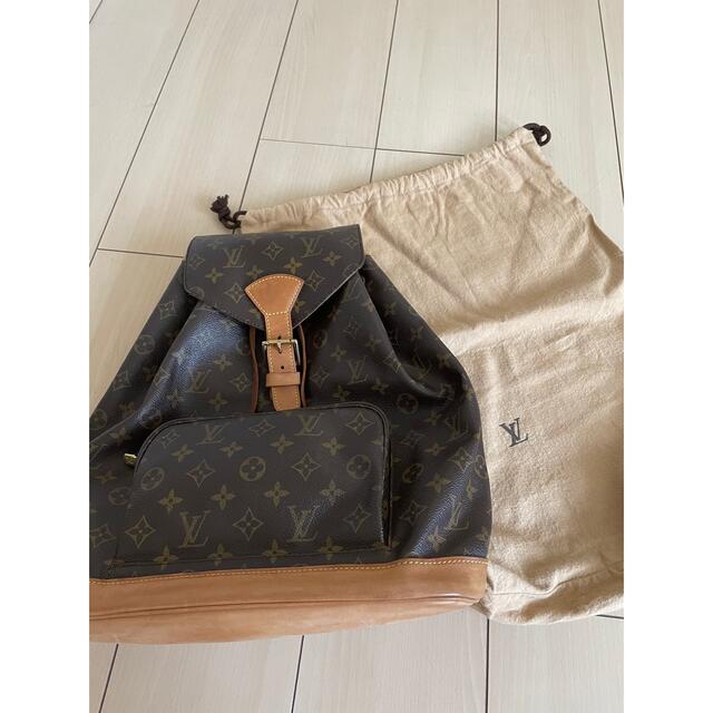 世界有名な LOUIS 美品 ルイヴィトン モノグラムバックパック モンスリ