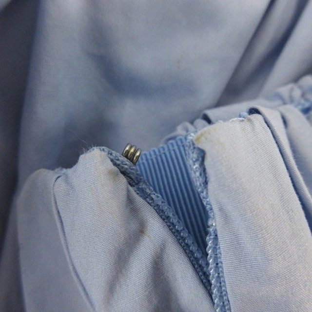 Spick & Span(スピックアンドスパン)のスピック&スパン スカート フレア ミニ コットン リネン混 無地 34 青 レディースのスカート(ミニスカート)の商品写真