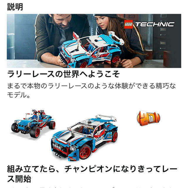 レゴテクニック/LEGO TECHNIC/ラリーカー/42077