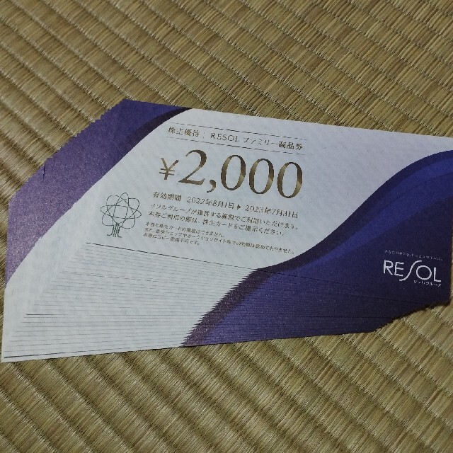 リソル RESOL 株主優待 60,000円分