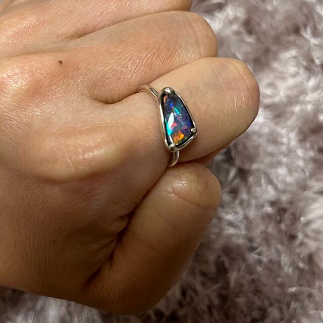 uluus jewelry ウルユス ジュエリー 8号 ボルダーオパール リング-
