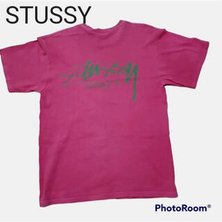 ステューシー Tシャツ・カットソー(メンズ)（ピンク/桃色系）の通販 