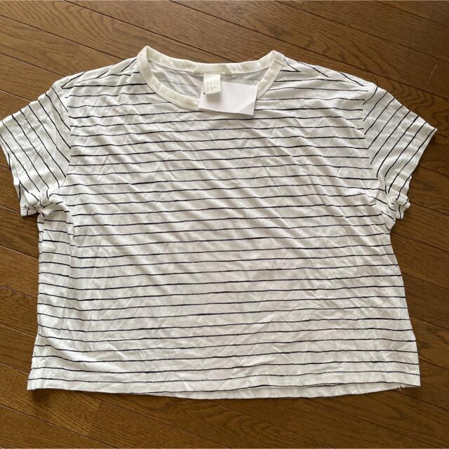 H&M(エイチアンドエム)の未使用ボーダーTシャツ メンズのトップス(Tシャツ/カットソー(半袖/袖なし))の商品写真