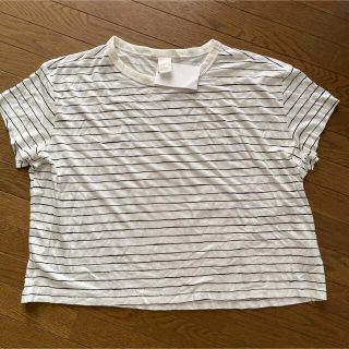 エイチアンドエム(H&M)の未使用ボーダーTシャツ(Tシャツ/カットソー(半袖/袖なし))