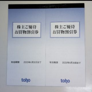 tohoトーホー株主優待お買い物割引券(ショッピング)