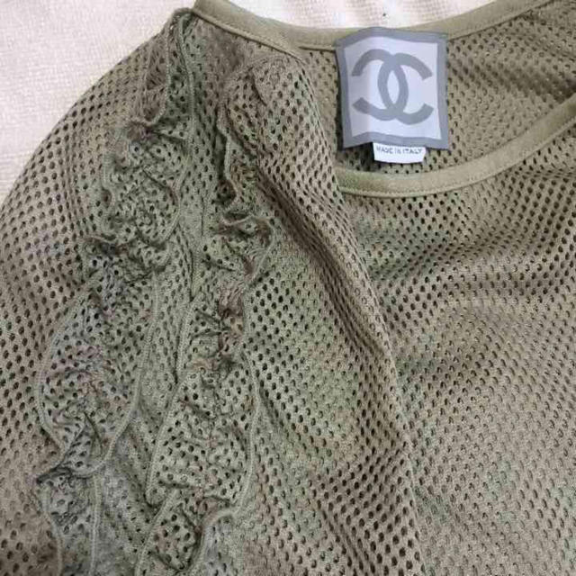 CHANEL(シャネル)のCHANELメッシュTシャツ レディースのトップス(Tシャツ(半袖/袖なし))の商品写真