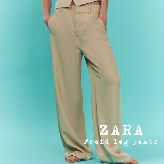 ZARA(ザラ)のザラ ZARA フルイドワイドレッグパンツ 新品 レディースのパンツ(その他)の商品写真