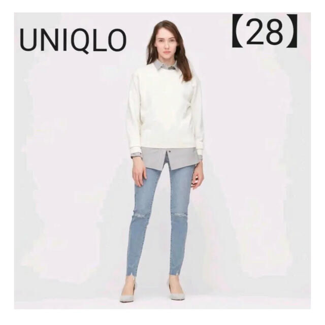 UNIQLO(ユニクロ)のUNIQLO　ウルトラストレッチジーンズ【28】デニム　ブルー レディースのパンツ(デニム/ジーンズ)の商品写真