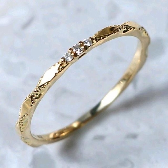 jupiter GOLD LABEL(ジュピターゴールドレーベル)の美品  jupiter  K18 ダイヤモンドリング  ジュピター レディースのアクセサリー(リング(指輪))の商品写真