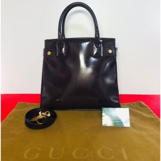 グッチ(Gucci)の【極美品 】☆GUCCI  オールドグッチ 2way ショルダーバッグ  濃い紫(ショルダーバッグ)