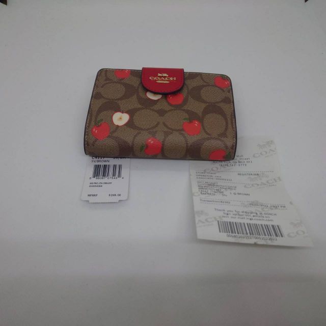 マルチ COACH ベージュ レッド アウトレット の通販 by k_m_0321 ...